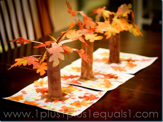 Paper Tube Autumn Tree | Munchkins and Mayhem